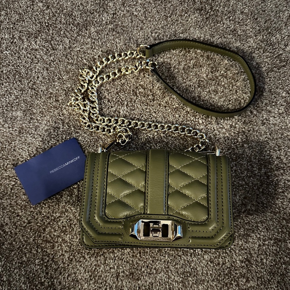 Rebecca Minkoff mini green crossbody bag